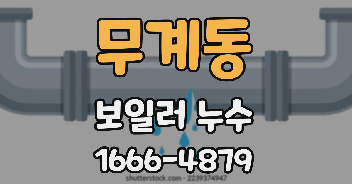 무계동 보일러 누수