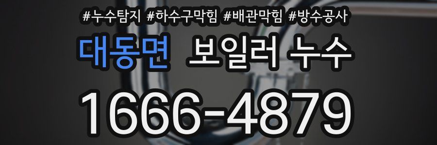 대동면 보일러 누수