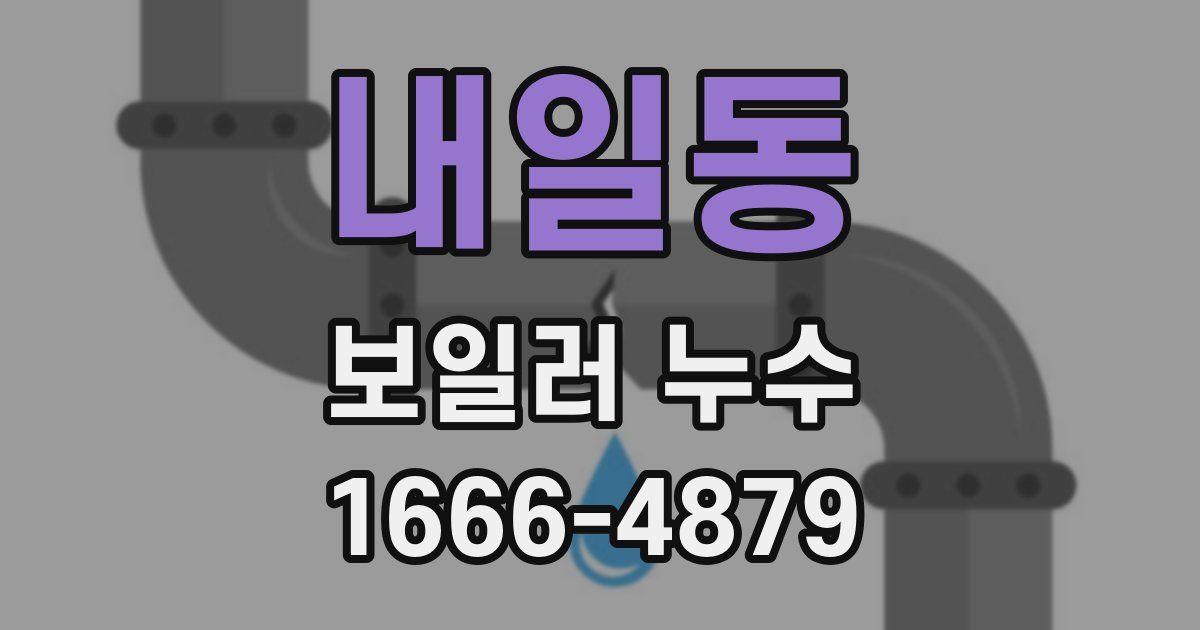 내일동 보일러 누수