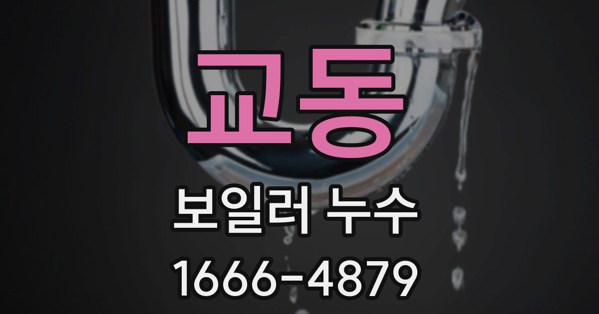 교동 보일러 누수