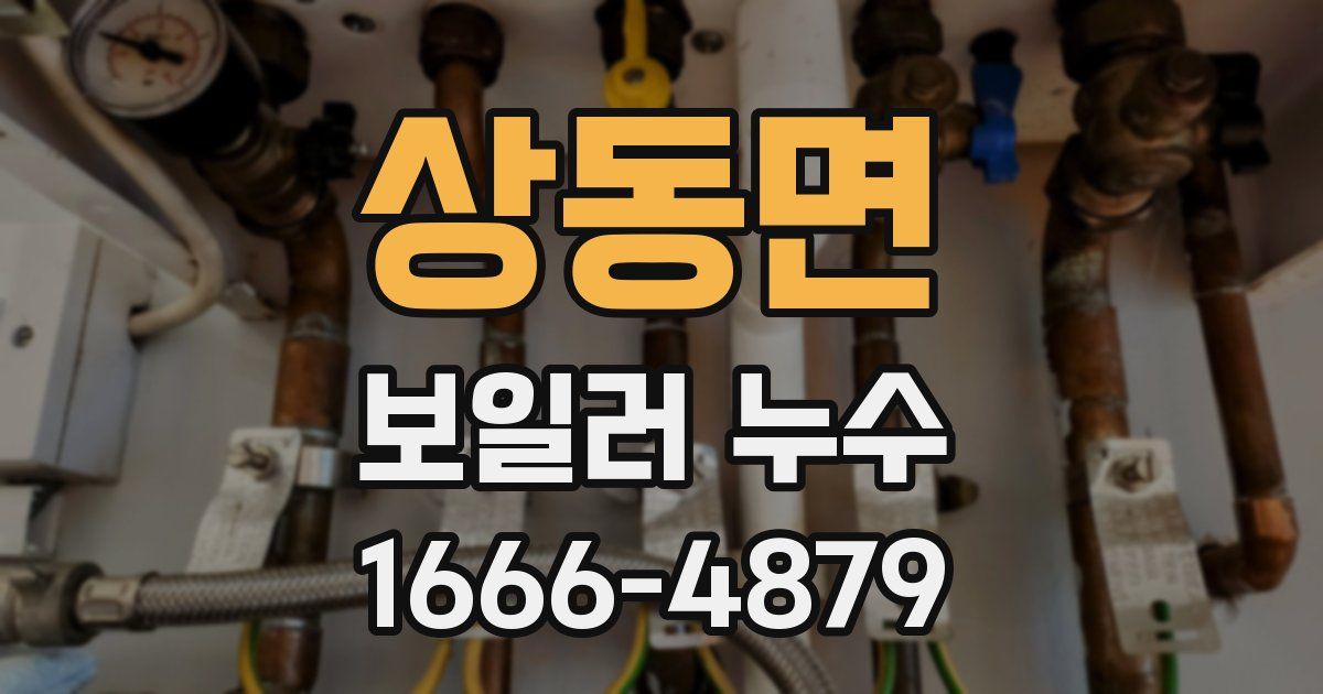 상동면 보일러 누수