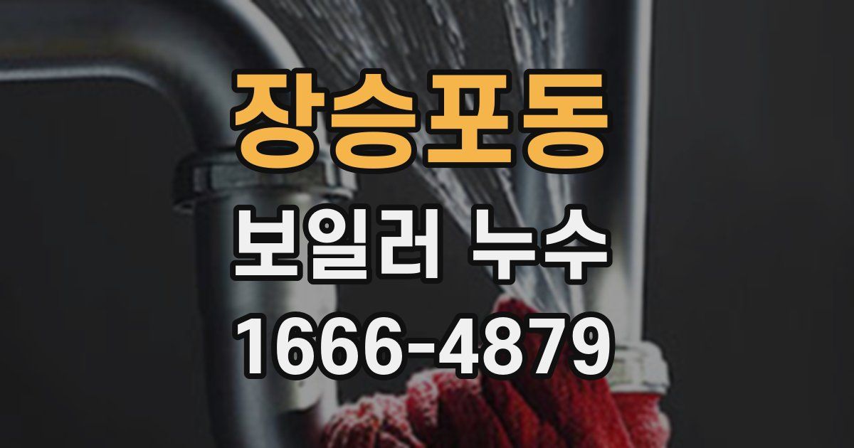 장승포동 보일러 누수