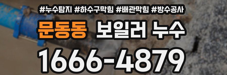 문동동 보일러 누수