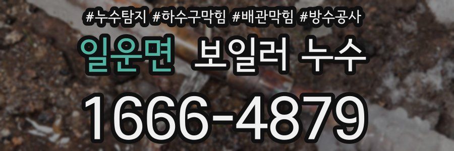 일운면 보일러 누수