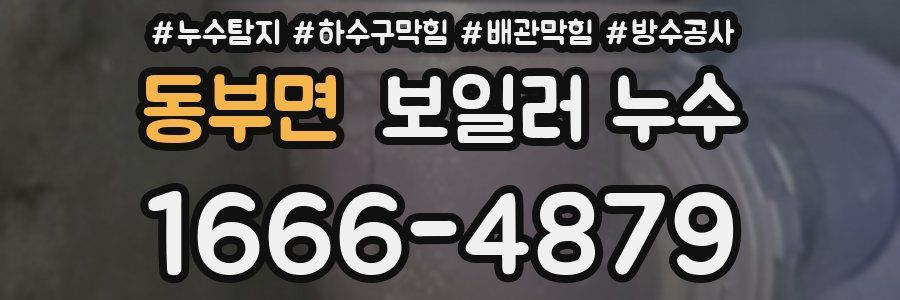 동부면 보일러 누수