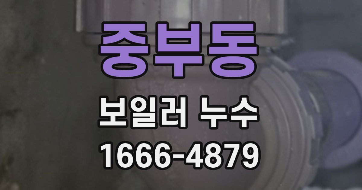 중부동 보일러 누수