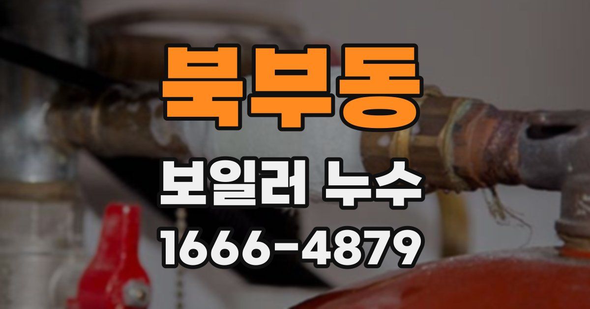 북부동 보일러 누수