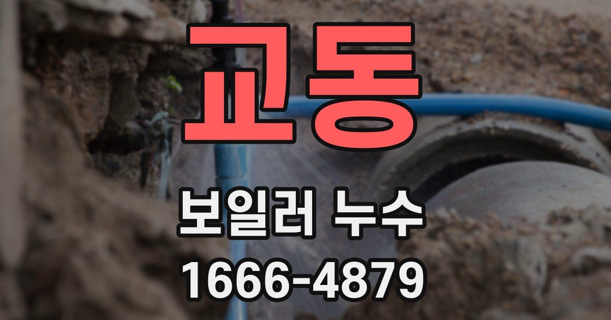교동 보일러 누수