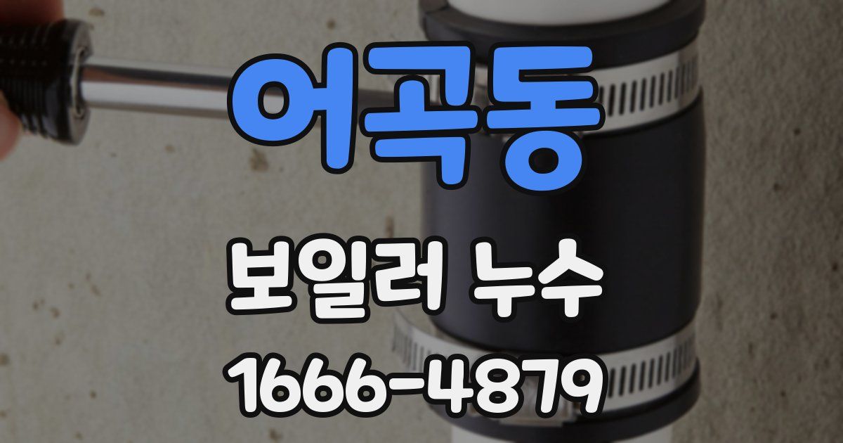 어곡동 보일러 누수