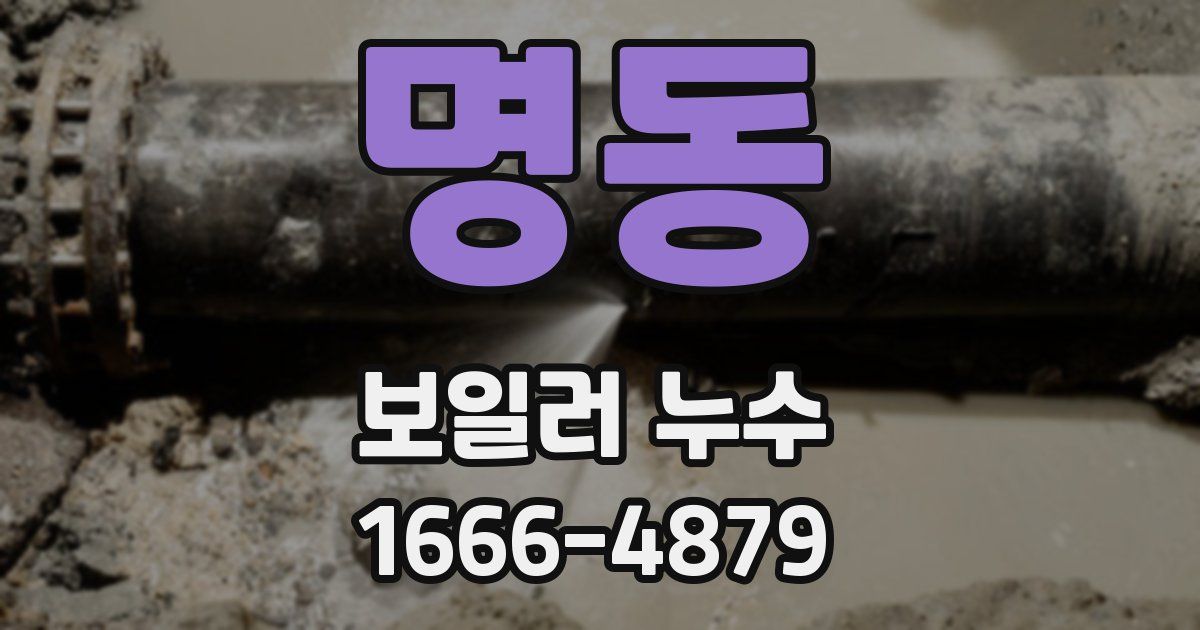 명동 보일러 누수