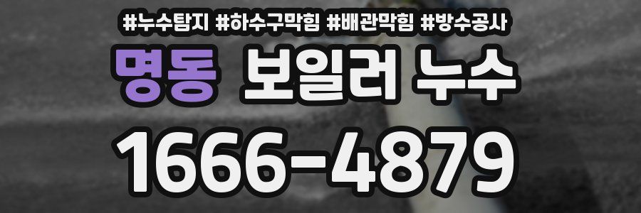 명동 보일러 누수