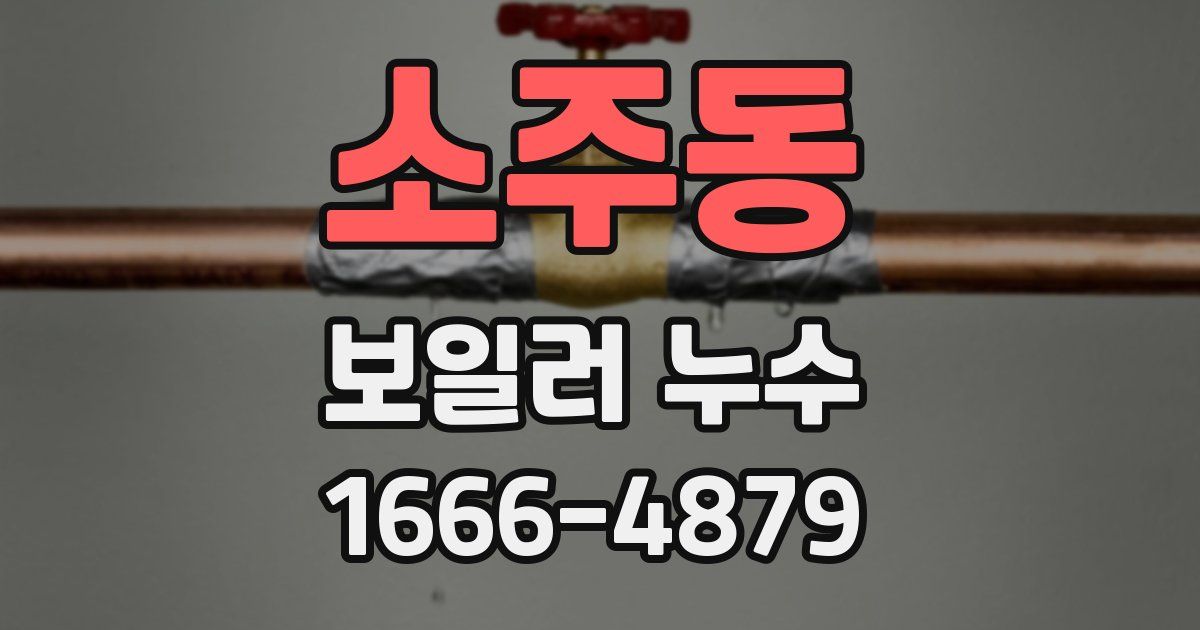 소주동 보일러 누수