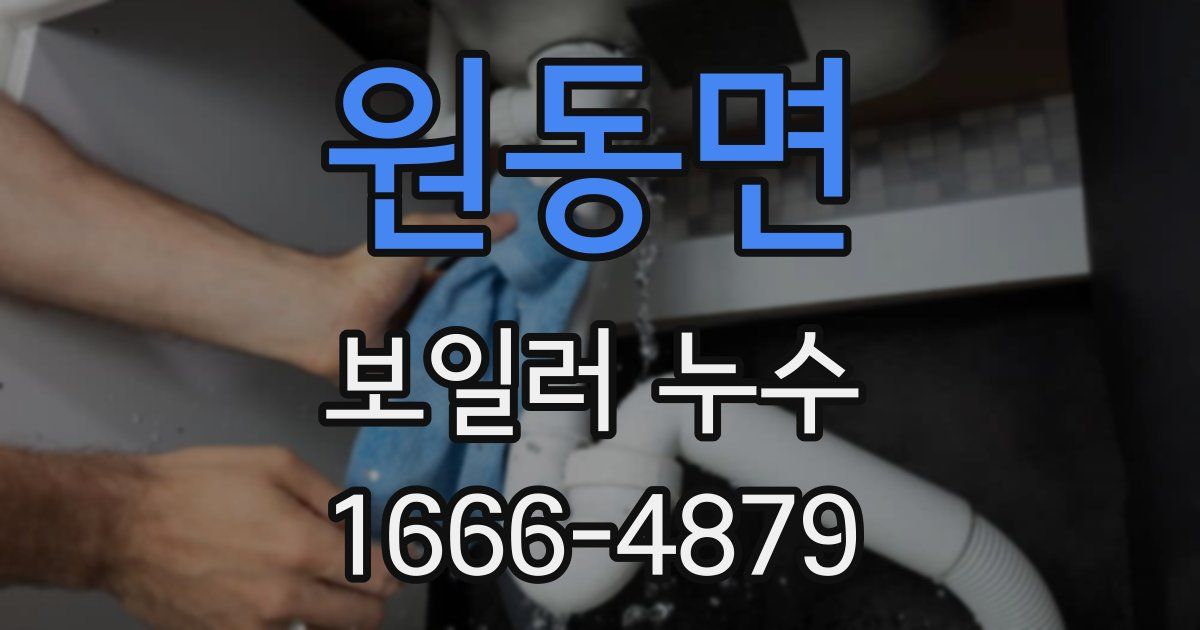 원동면 보일러 누수