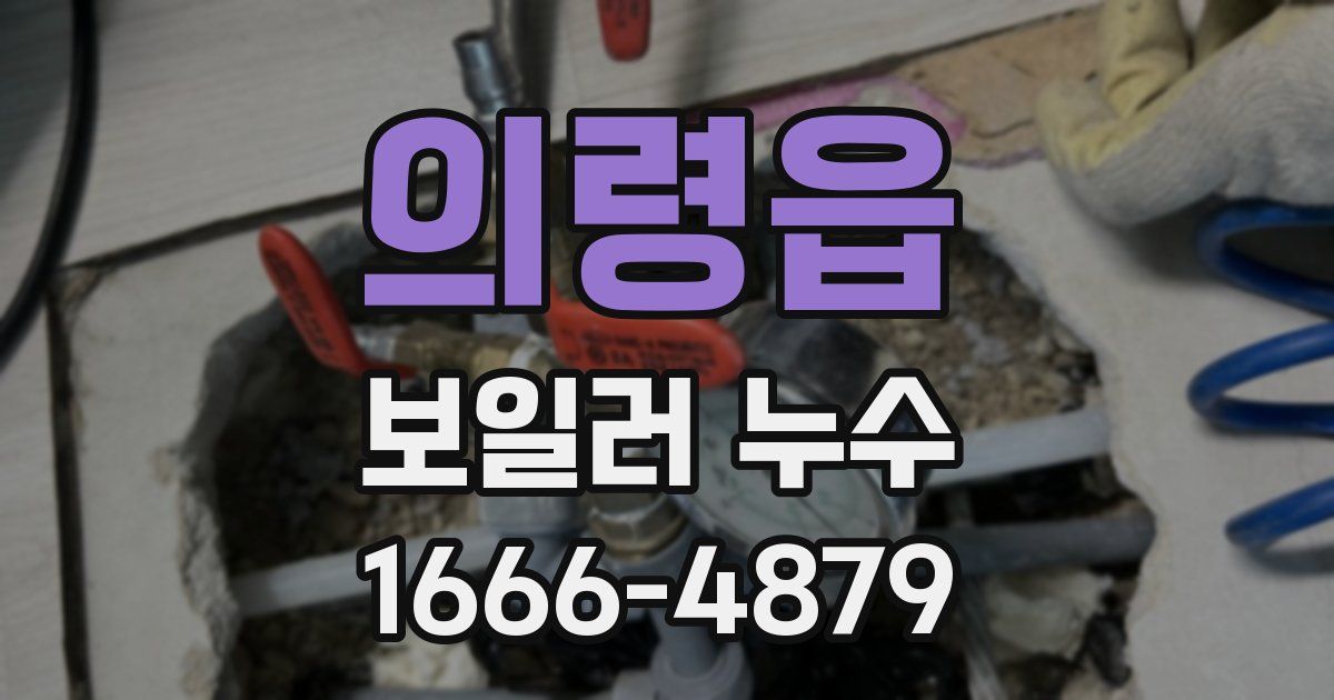 의령읍 보일러 누수