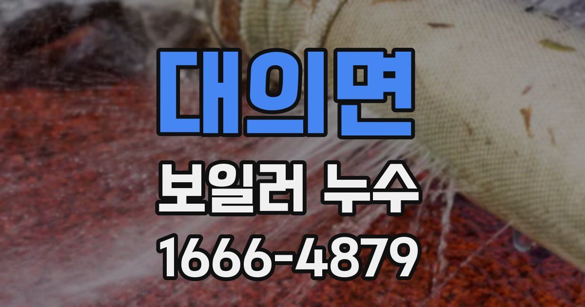 대의면 보일러 누수