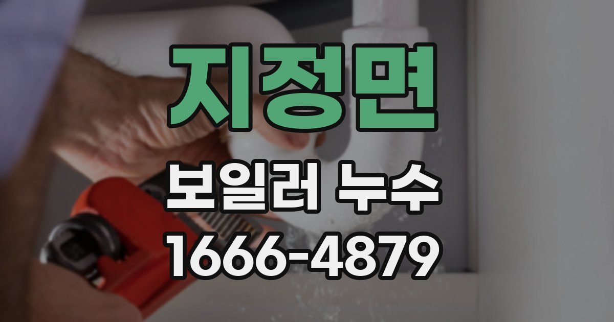 지정면 보일러 누수