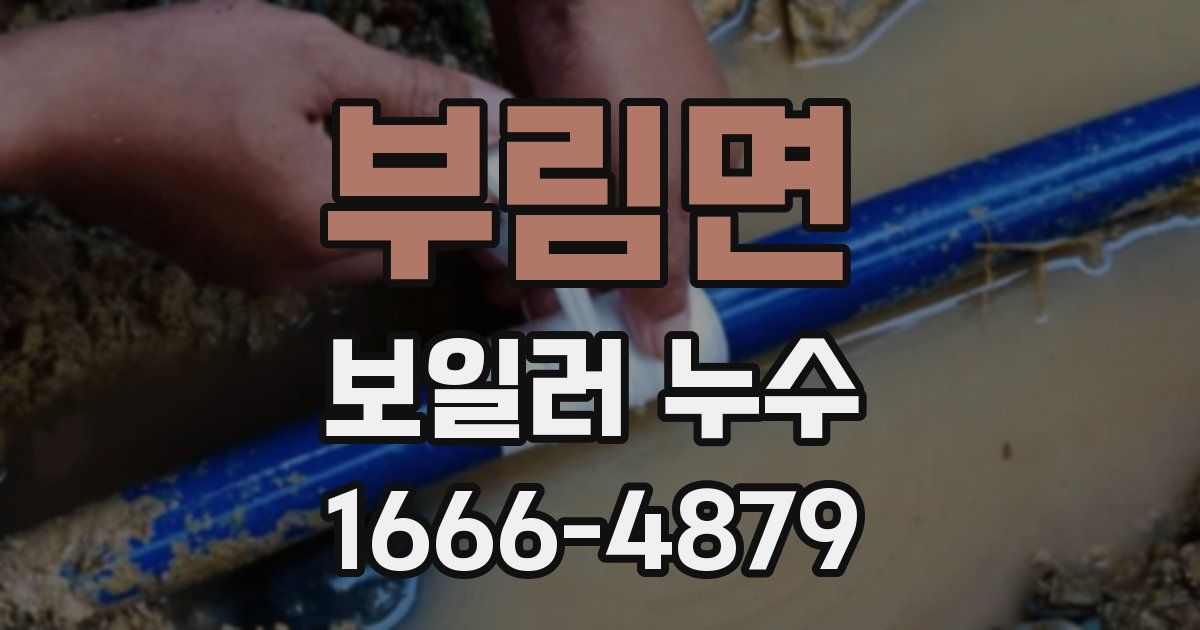 부림면 보일러 누수