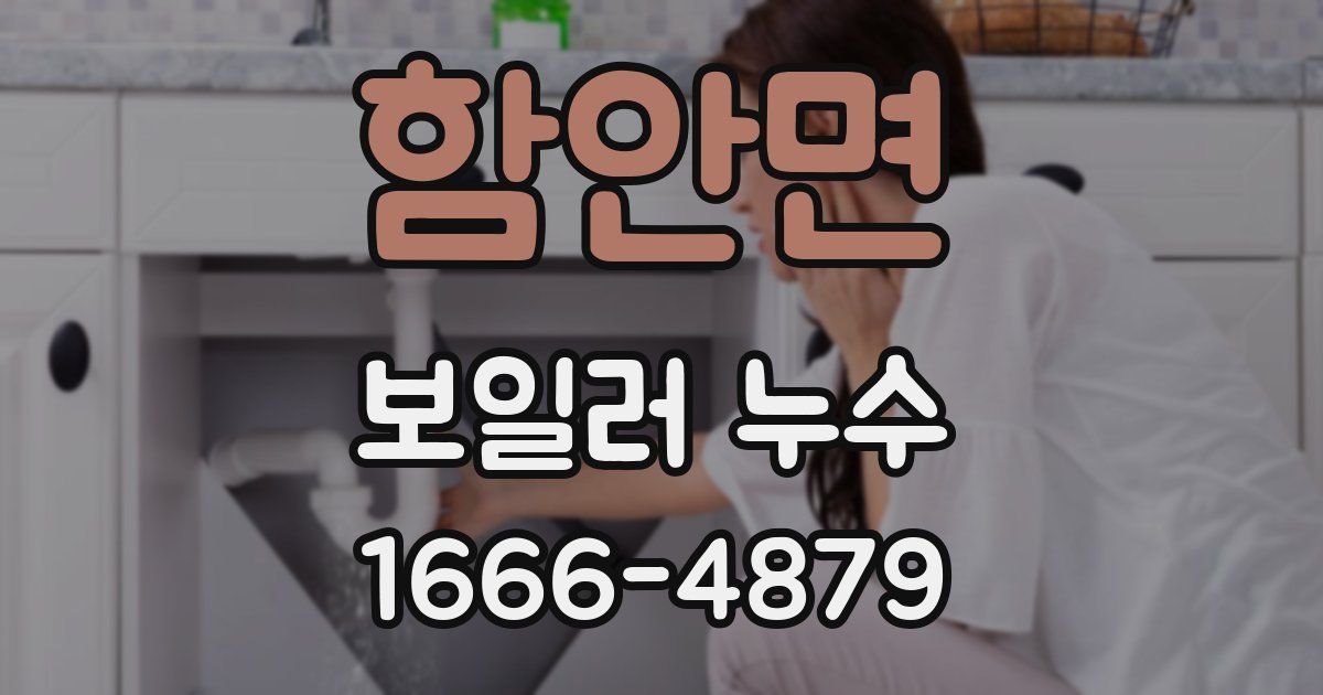 함안면 보일러 누수