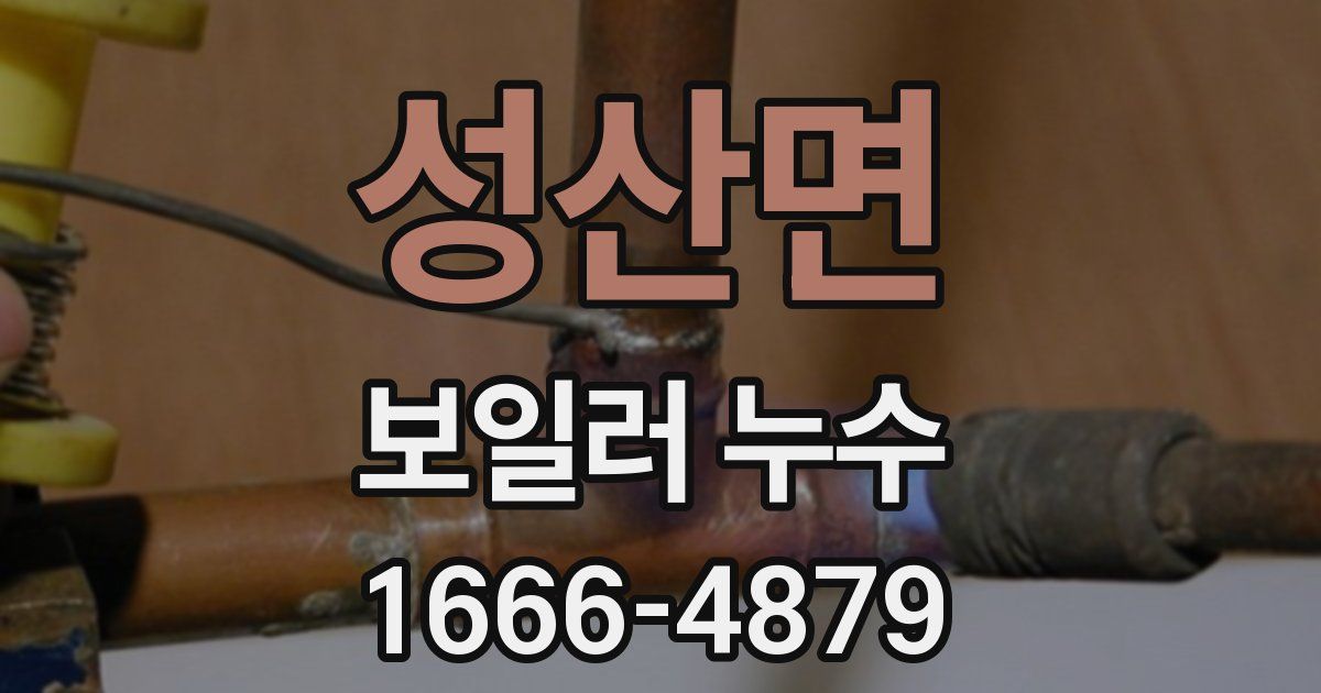 성산면 보일러 누수