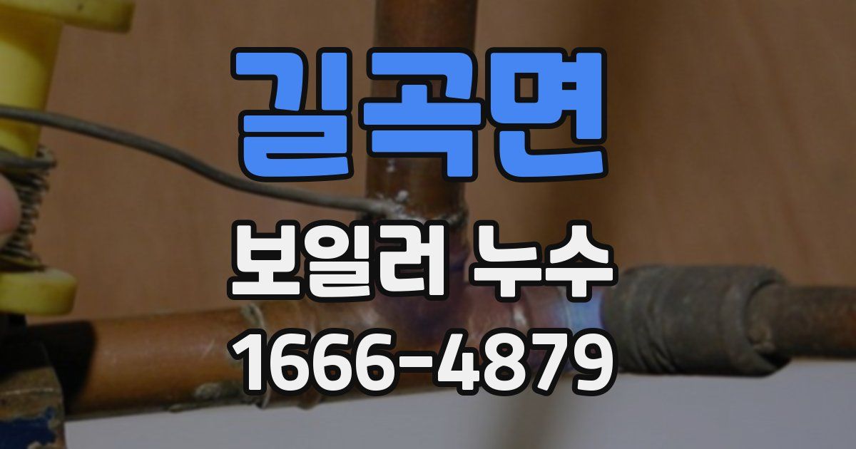 길곡면 보일러 누수