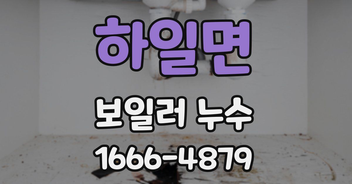 하일면 보일러 누수