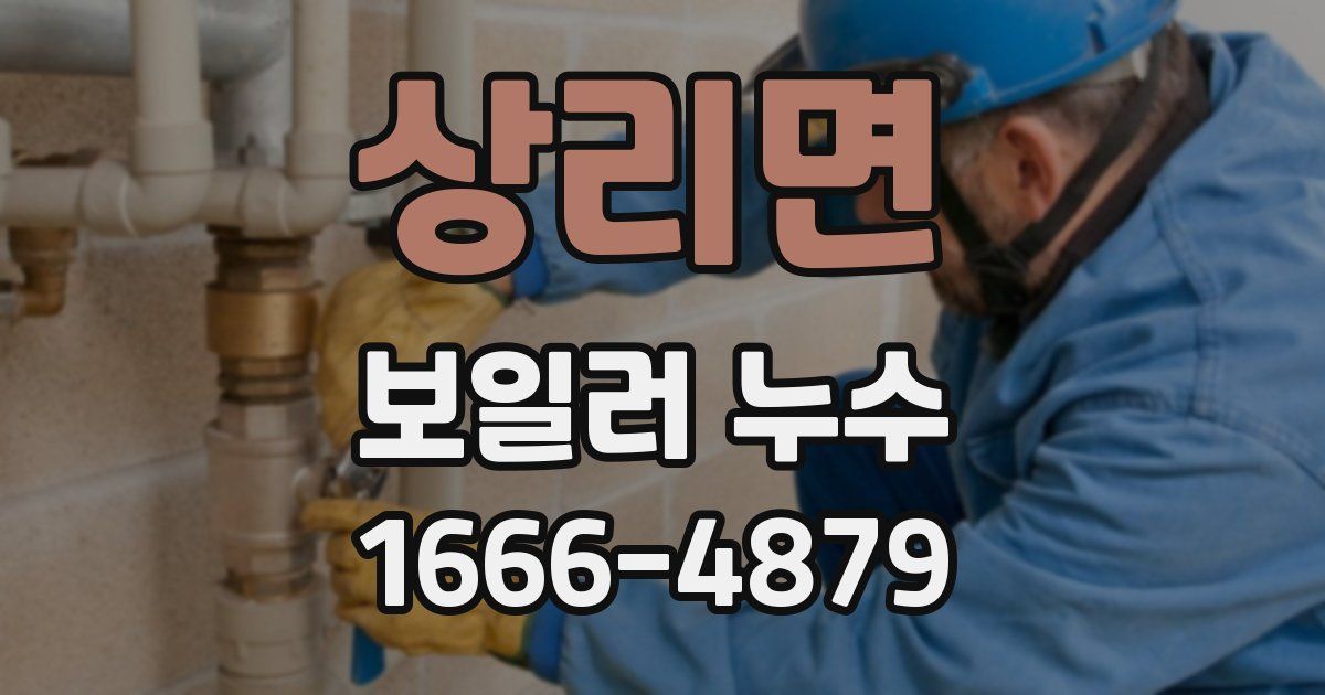 상리면 보일러 누수