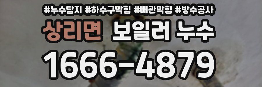 상리면 보일러 누수