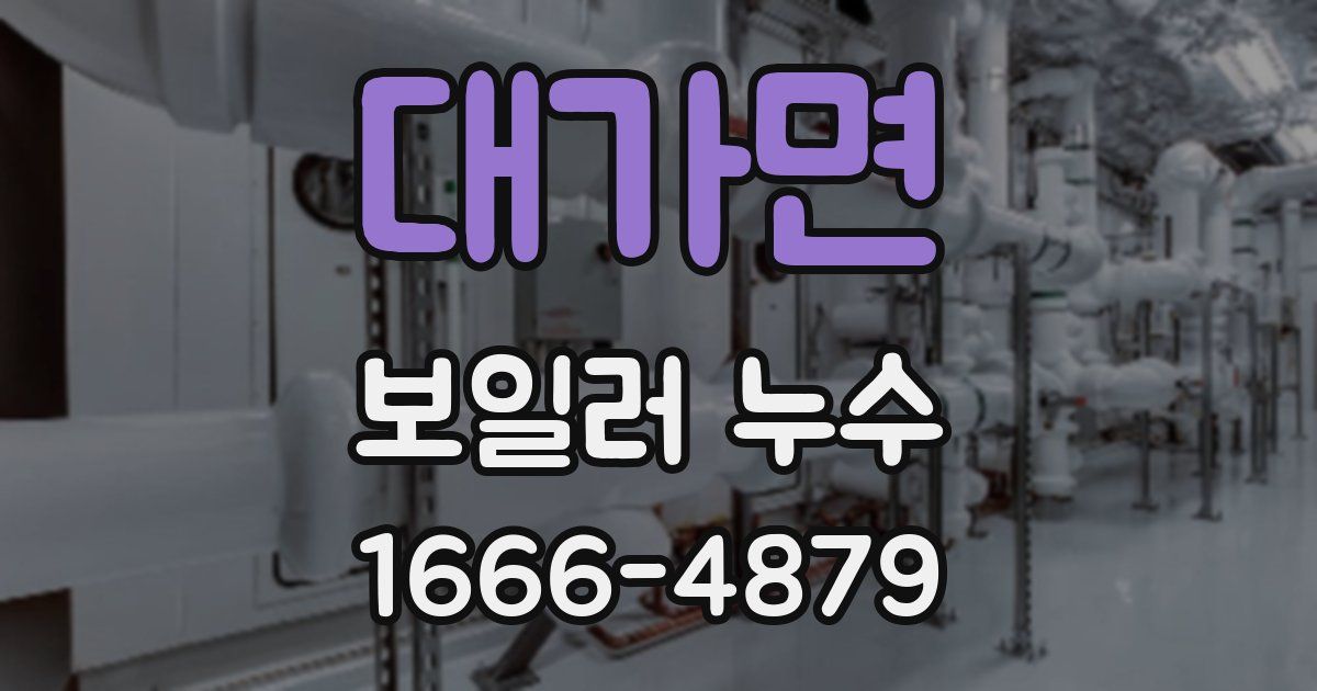 대가면 보일러 누수