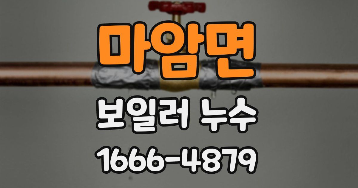 마암면 보일러 누수