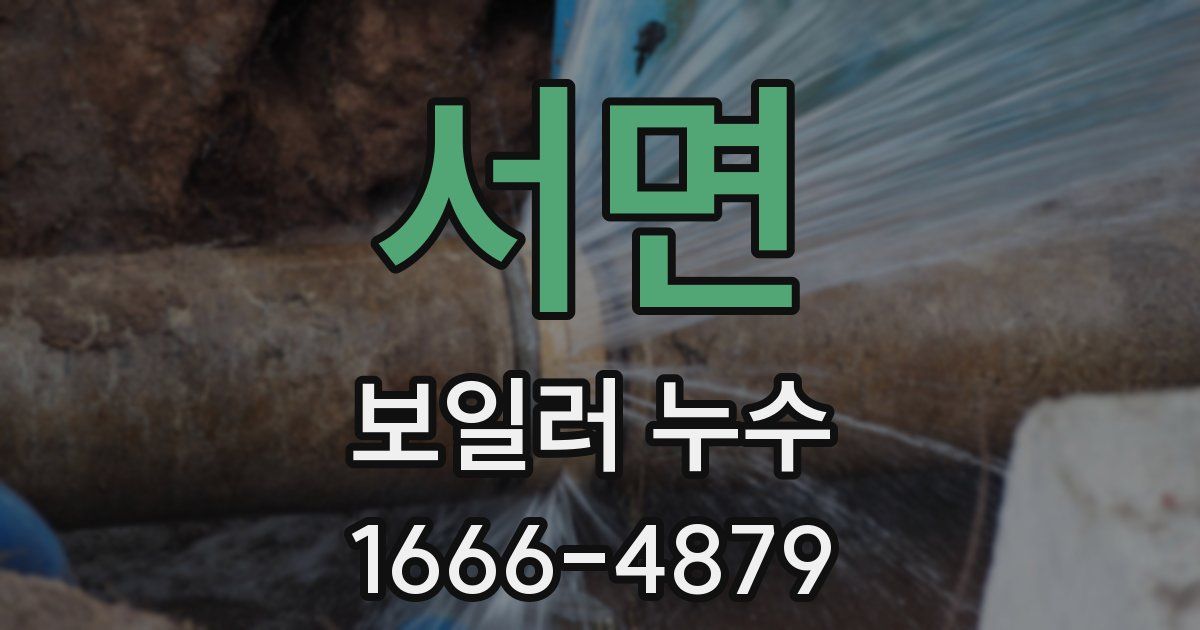 서면 보일러 누수