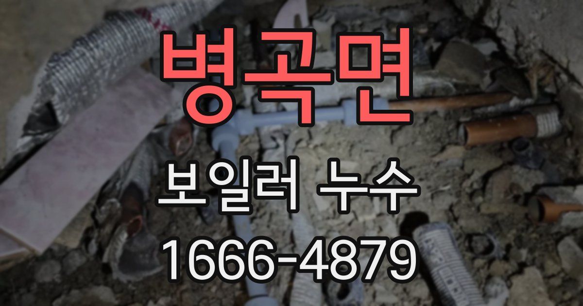 병곡면 보일러 누수