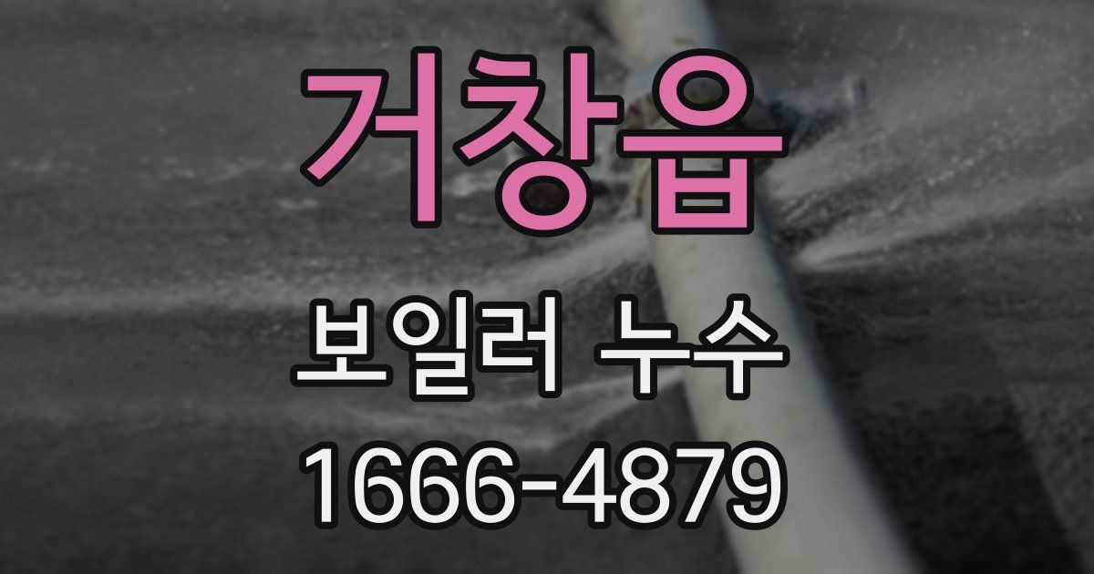 거창읍 보일러 누수
