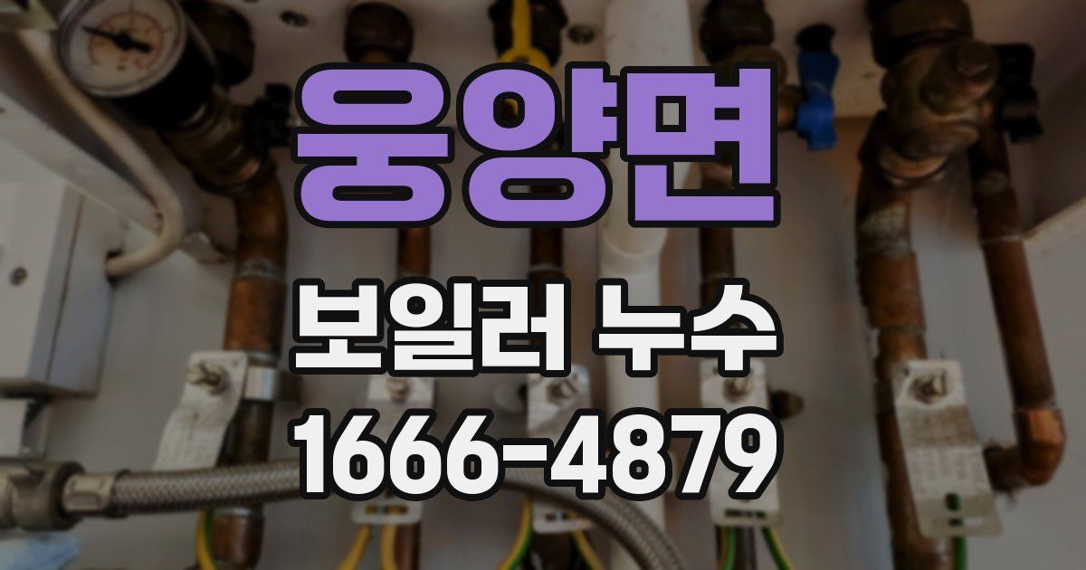 웅양면 보일러 누수