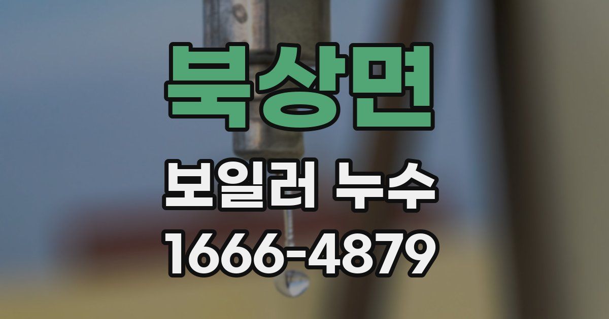 북상면 보일러 누수