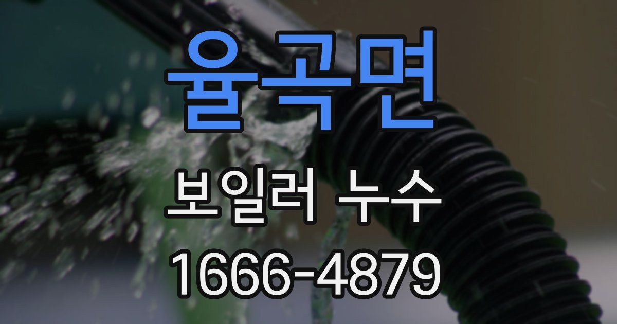율곡면 보일러 누수