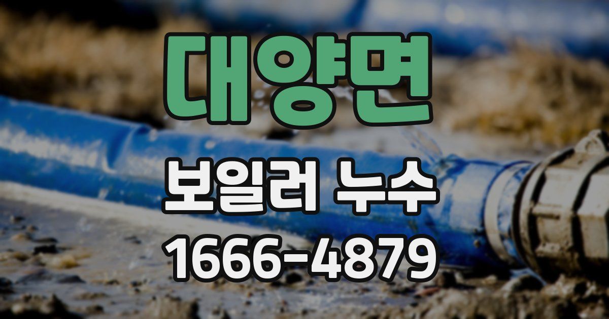 대양면 보일러 누수