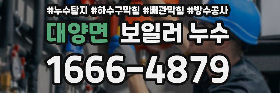 대양면 보일러 누수