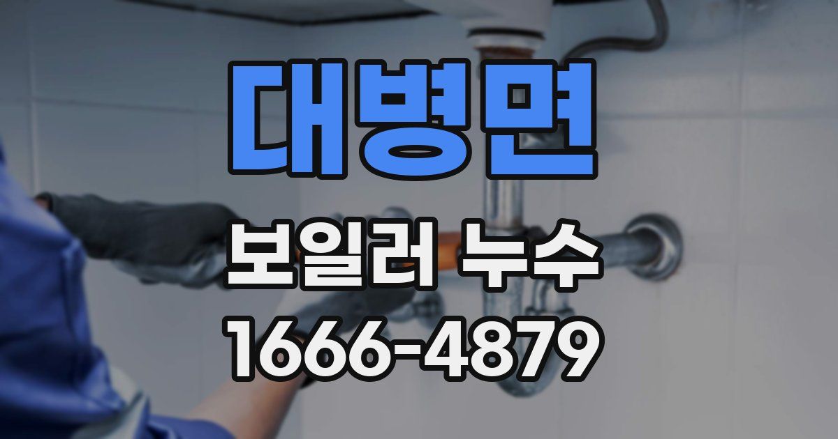 대병면 보일러 누수