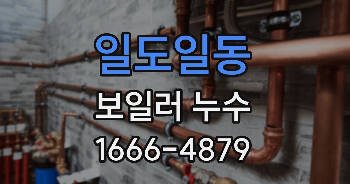 일도일동 보일러 누수