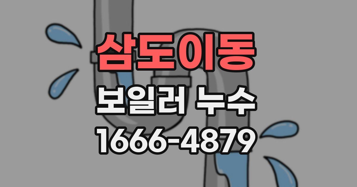 삼도이동 보일러 누수