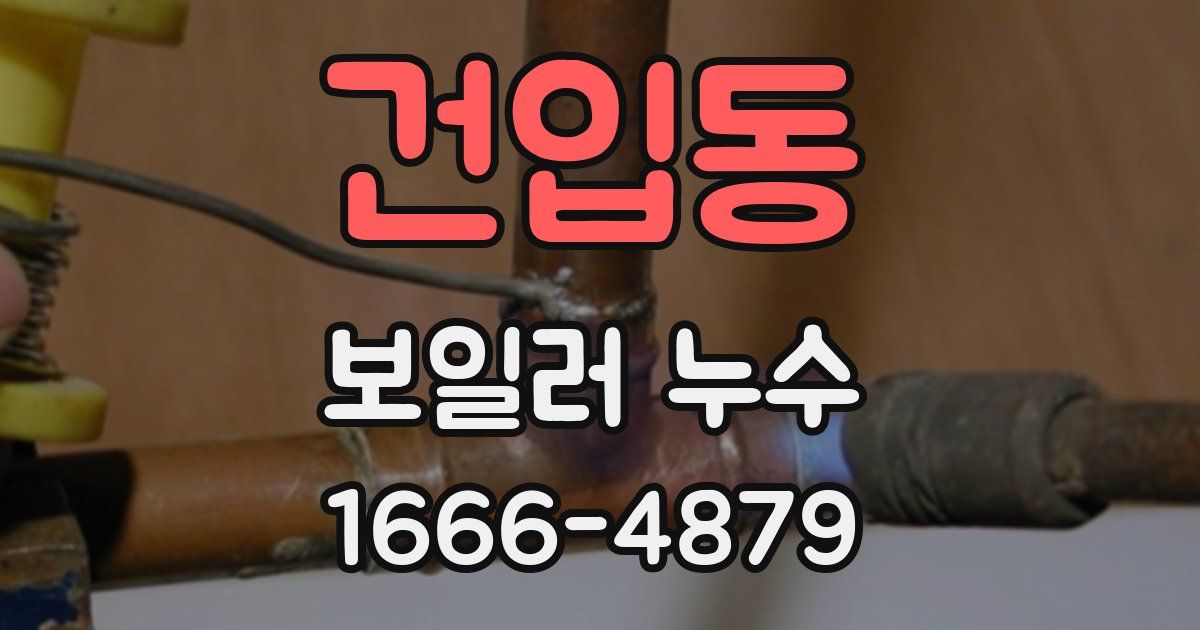 건입동 보일러 누수