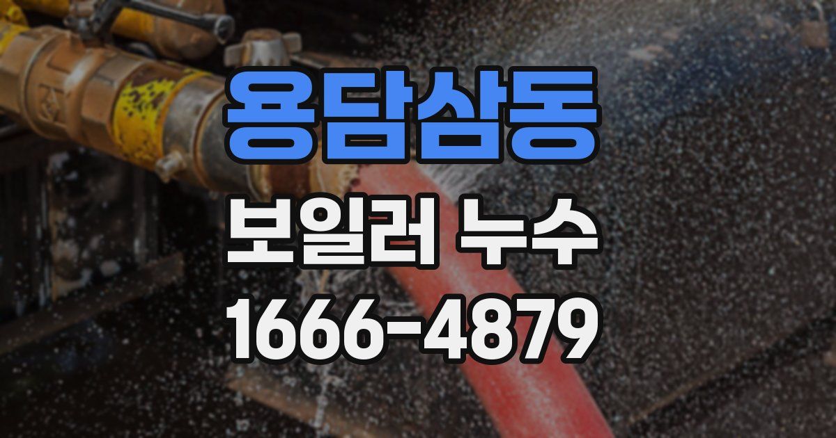용담삼동 보일러 누수