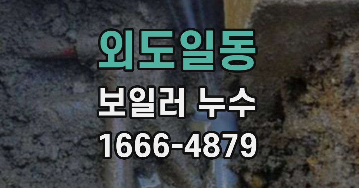 외도일동 보일러 누수