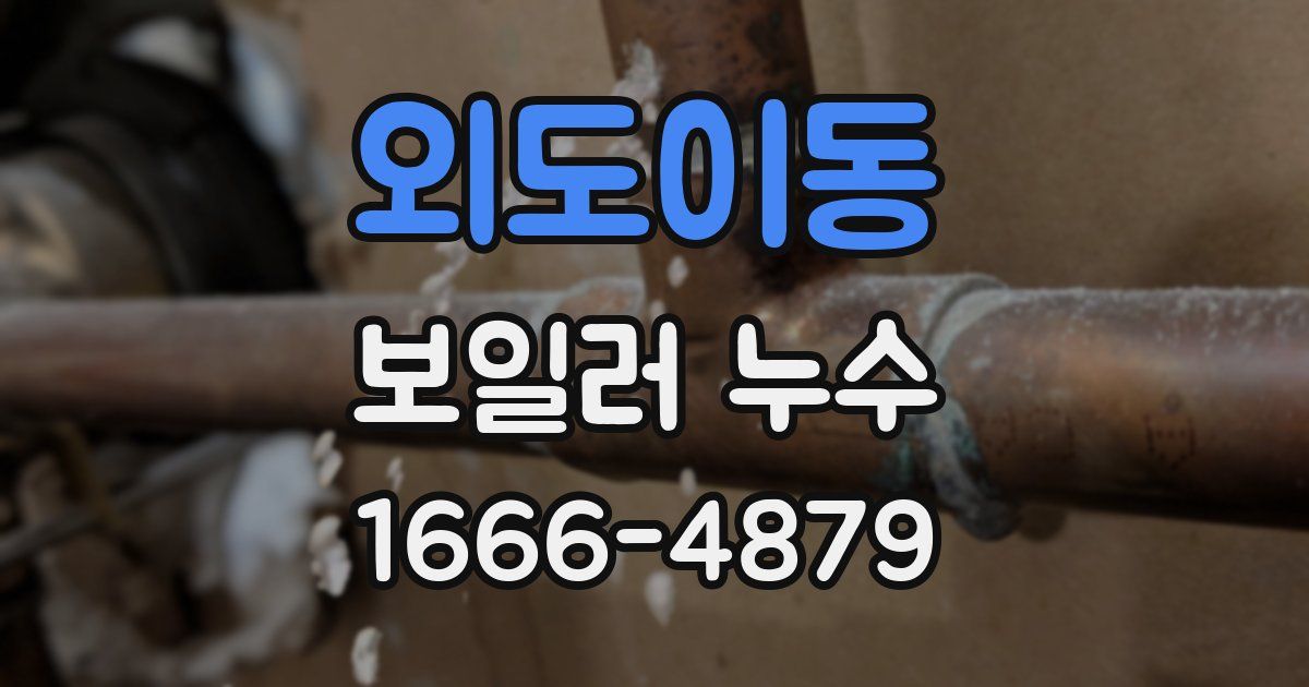 외도이동 보일러 누수