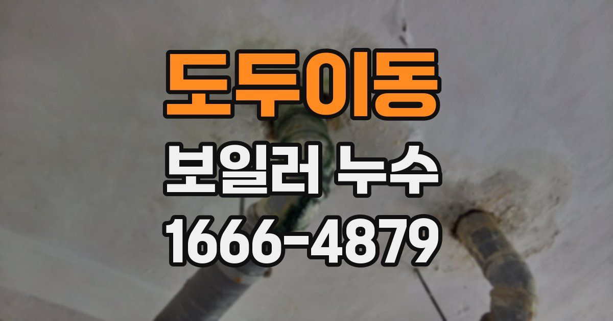 도두이동 보일러 누수