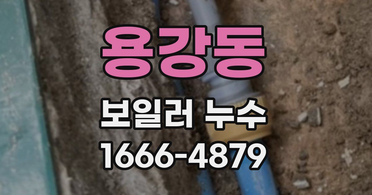 용강동 보일러 누수
