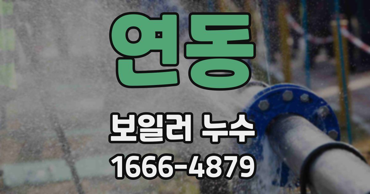 연동 보일러 누수