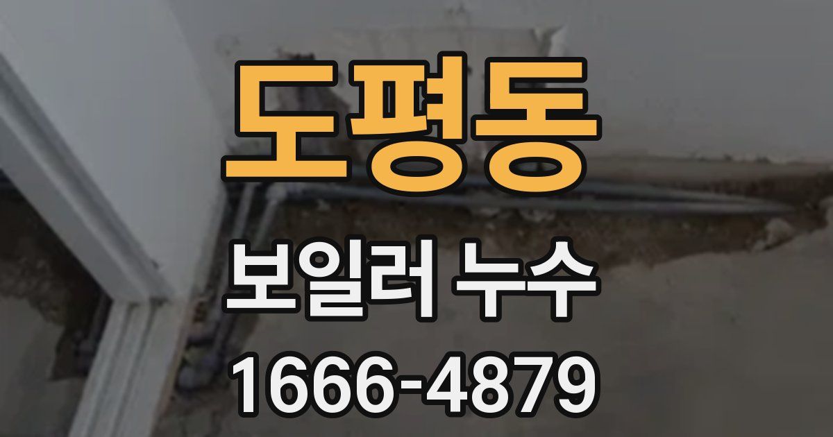 도평동 보일러 누수