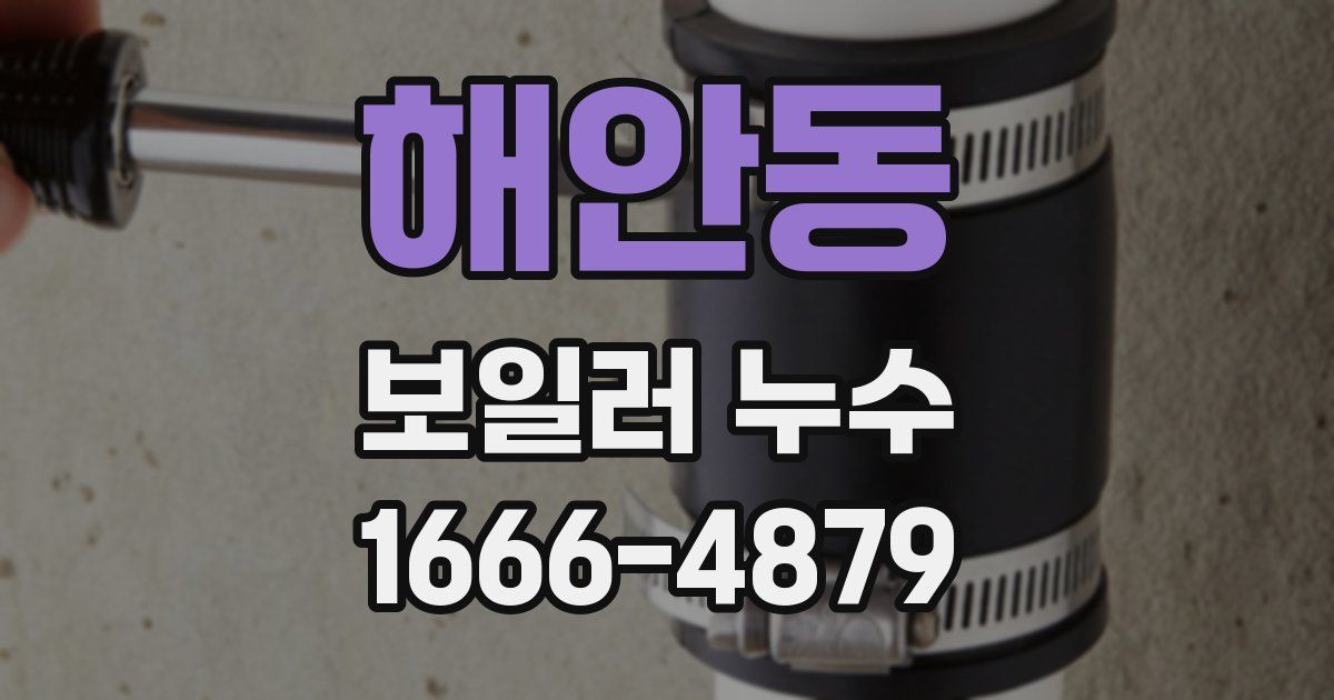 해안동 보일러 누수