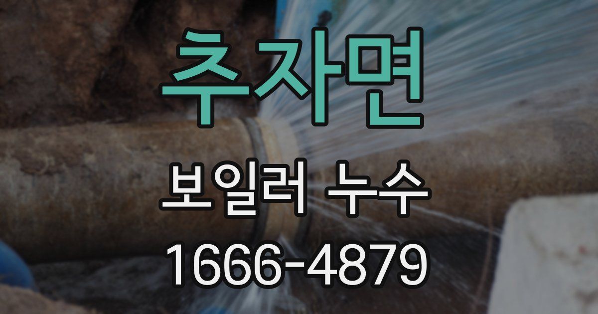 추자면 보일러 누수